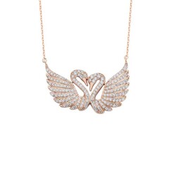 Double Swans Silver Necklace - Vip Jewelry