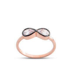 Endless Drop Rose Silver Ring - Vip Jewelry