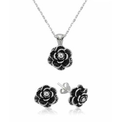 Silver Floral Women's Set - Vip Jewelry