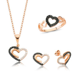 Silver Heart Women's Set - Vip Jewelry
