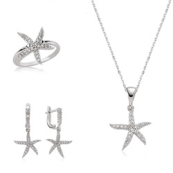 Silver Starfish Women's Set - Vip Jewelry