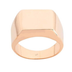 Stoneless Style Silver Rose Ring - Vip Jewelry