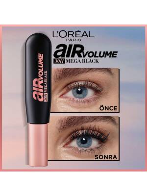L'Oréal Paris Air Mega Black Mascara - Lasts Up To 30 Hours - Extra Black - 2