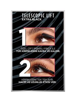 L'Oréal Paris Loreal Paris Telescopic Lift Extra Black Mascara - 3