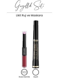 Loreal Paris Telescopic Carbon Black Mascara And Infaillible Liquid Lipstick Balm 302 - Vip Cosmetica