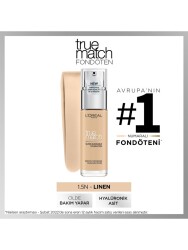 L'Oréal Paris True Match Caring Foundation 1.5 Linen - Vip Cosmetica