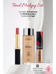 Loreal Paris True Match Nude Serum 2-3, Color Riche 103, Than Concealer 327 And Makeup Sponge Pink - Vip Cosmetica