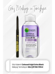 Maybelline New York Colossal Kajal Eye Pencil 12H Extra Black And Express Eye Makeup Remover 125 ML - Vip Cosmetica