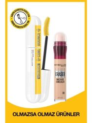 Maybelline New York Curl Bounce Mascara And Eraser Multi Use Concealer 01 Light - Vip Cosmetica